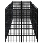 Perrera de exterior de acero 18,43 m²