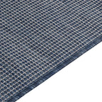 Alfombra de exterior de tejido plano azul 120x170 cm