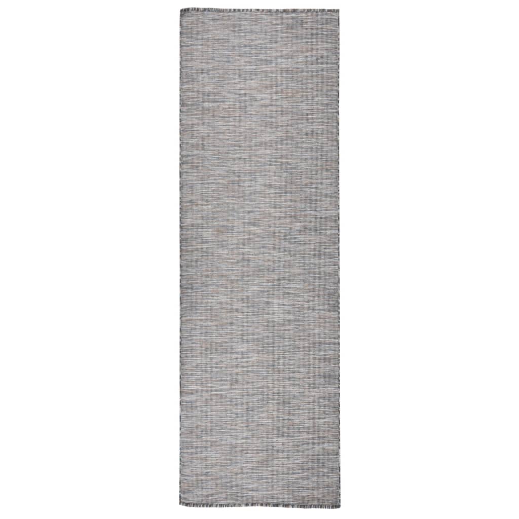 Alfombra de exterior de tejido plano azul 120x170 cm