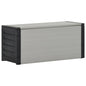 Grey Garden Waste Box 85x34x40 cm