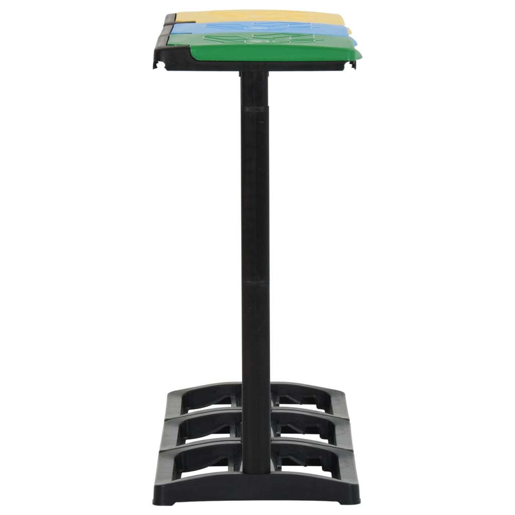 Soportes para bolsas de basura con tapa PP multicolor 240-330 L