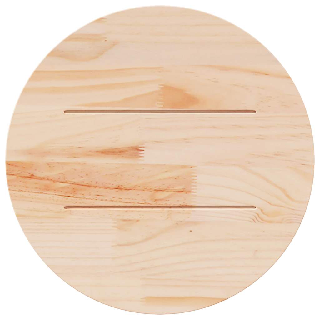 Superficie de mesa madera maciza de pino Ø60x2,5 cm