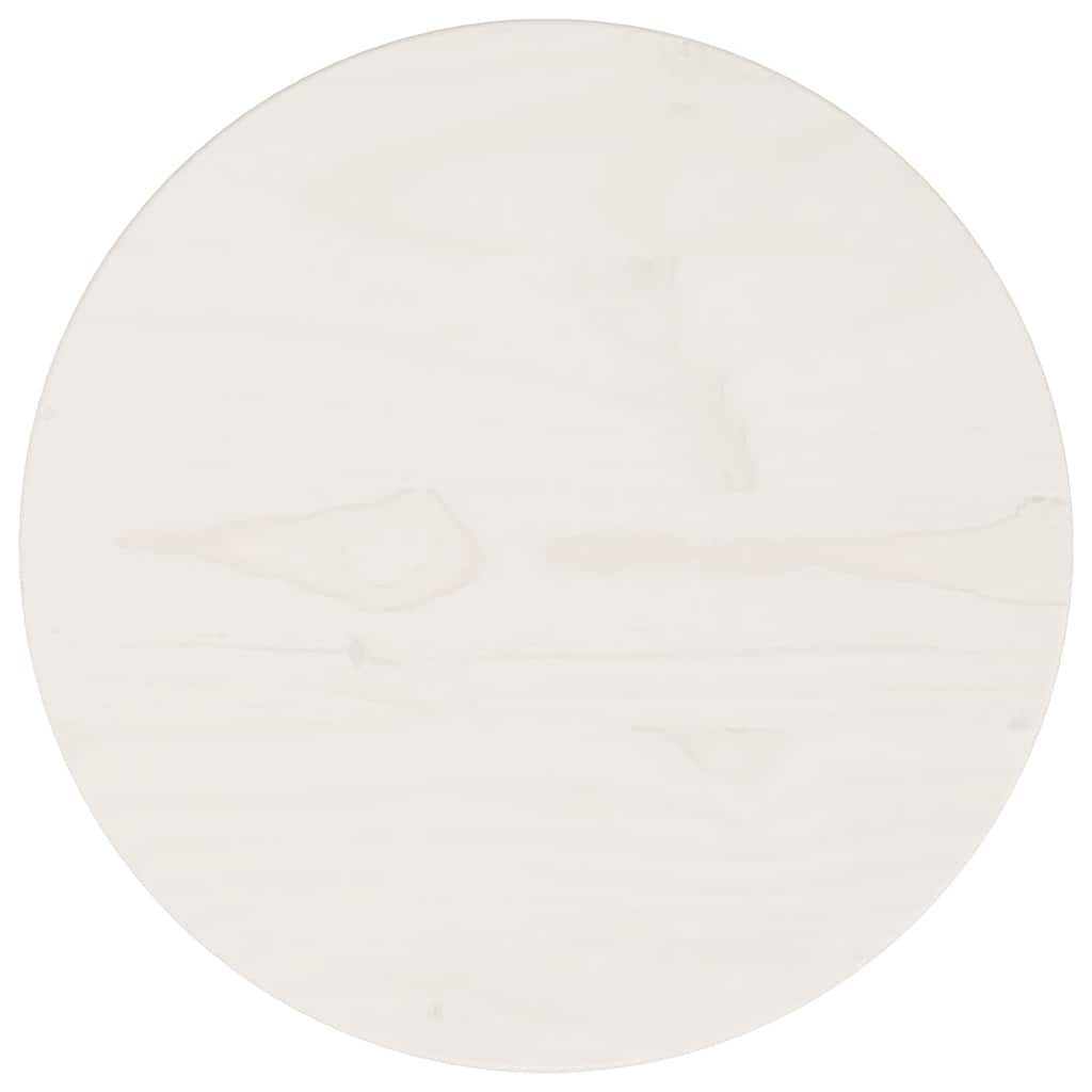 Superficie de mesa madera maciza de pino blanco Ø30x2,5 cm