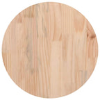 Superficie de mesa madera maciza de pino blanco Ø30x2,5 cm