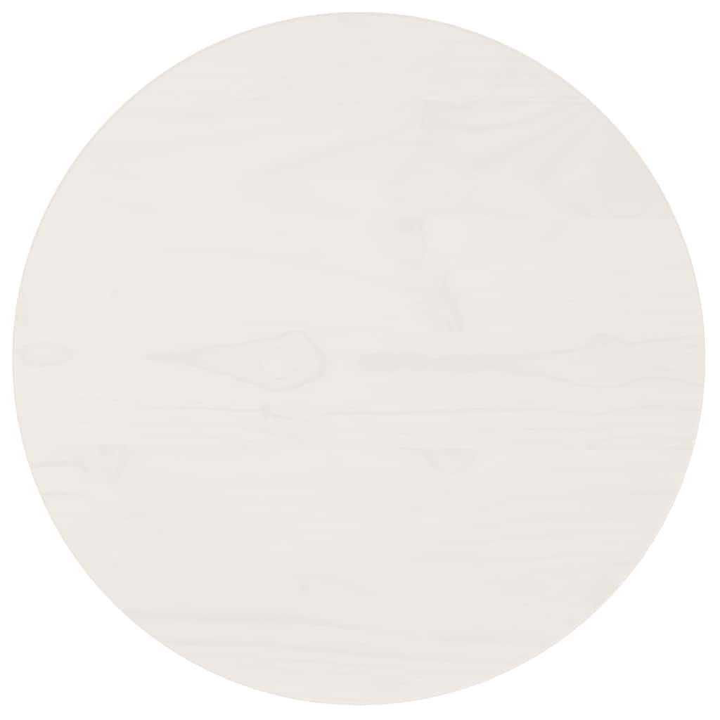 Superficie de mesa madera maciza de pino blanco Ø30x2,5 cm