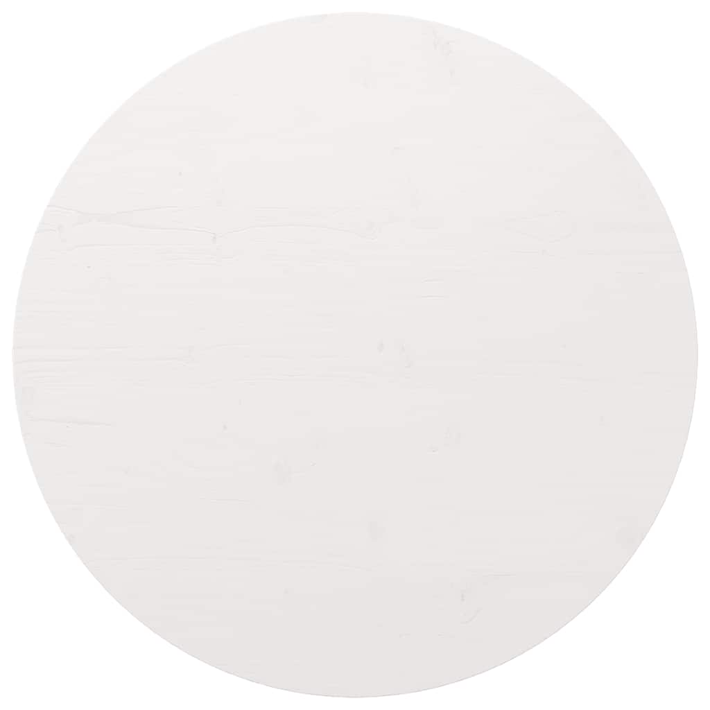 Superficie de mesa madera maciza de pino blanco Ø30x2,5 cm