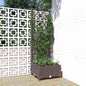 Jardinera con enrejado PP azul gris 120x120x121,5 cm