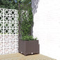 Jardinera con enrejado PP azul gris 120x120x121,5 cm