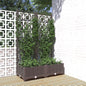 Jardinera con enrejado PP azul gris 120x120x121,5 cm