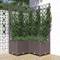 Jardinera con enrejado PP azul gris 120x120x121,5 cm