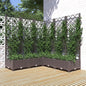 Jardinera con enrejado PP azul gris 120x120x121,5 cm