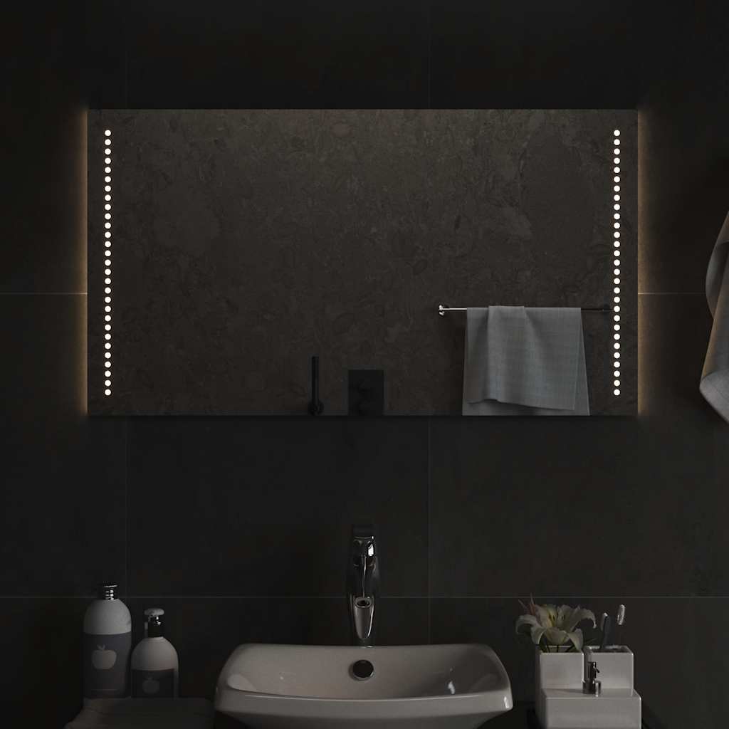 Espejo de baño con LED 100x40 cm