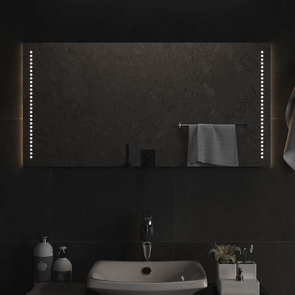 Espejo de baño con LED 100x40 cm