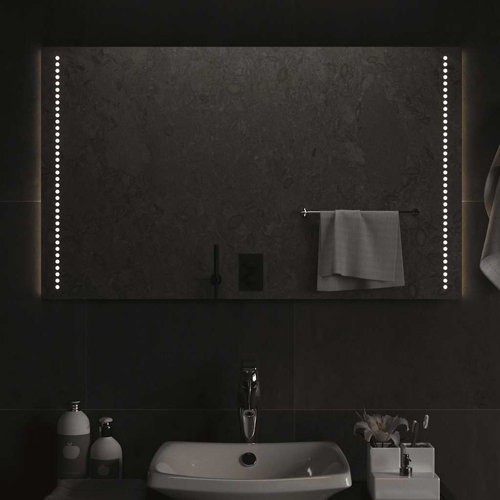 Espejo de baño con LED 100x40 cm