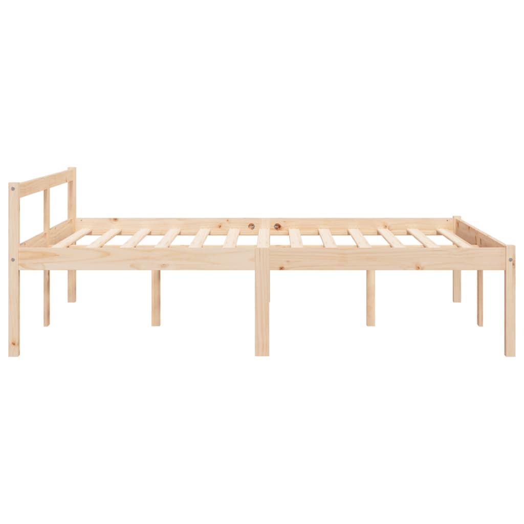 Cama para personas mayores madera maciza de pino 140x200 cm