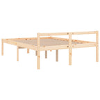 Cama para personas mayores madera maciza de pino 140x200 cm