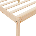 Cama para personas mayores madera maciza de pino 140x200 cm