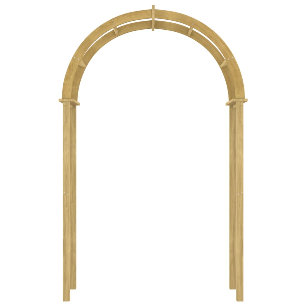 Arco de madera de pino macizo impregnado 141x97x243 cm