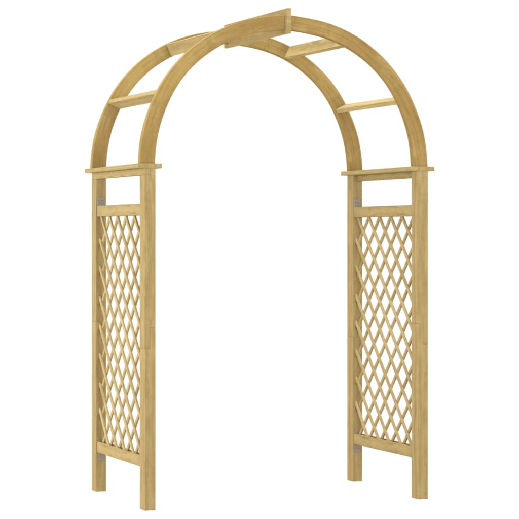 Arco con enrejado madera maciza impregnada 141x97x243 cm