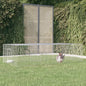 Jaula para conejos 2 paneles hierro galvanizado 110x79x54 cm
