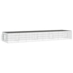 Jaula para conejos 4 paneles hierro galvanizado 433x109x54 cm