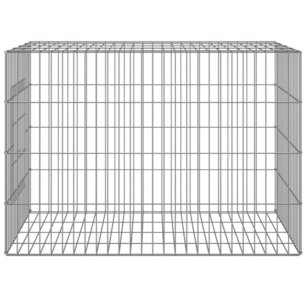 Jaula para conejos hierro galvanizado 78x54x54 cm