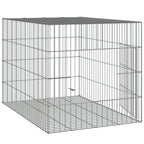 Jaula para conejos hierro galvanizado 78x54x54 cm