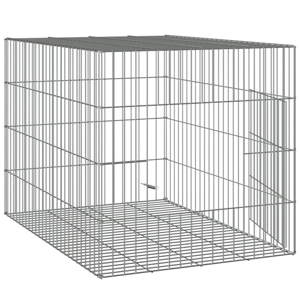 Jaula para conejos hierro galvanizado 78x54x54 cm