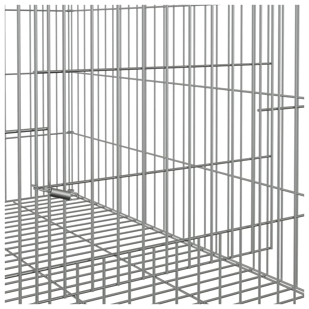 Jaula para conejos hierro galvanizado 78x54x54 cm