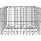 Jaula para conejos 2 paneles hierro galvanizado 110x79x54 cm