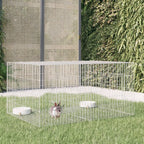 Jaula para conejos 2 paneles hierro galvanizado 110x79x54 cm
