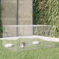 Jaula para conejos 2 paneles hierro galvanizado 110x79x54 cm