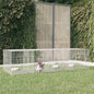 Jaula para conejos 2 paneles hierro galvanizado 110x79x54 cm