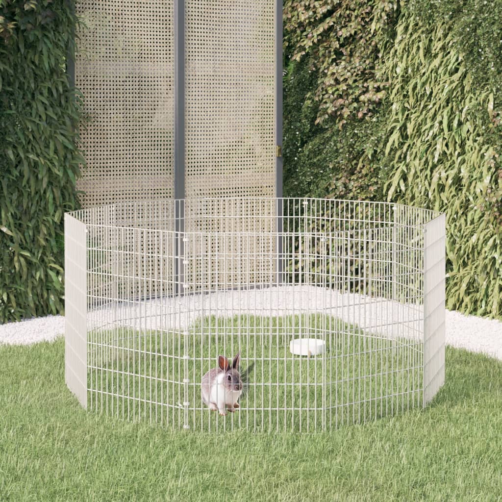 Cercado para animais de capoeira (12 painéis, 54 x 100 cm, ferro galvanizado)