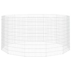 Cercado para animales de corral (12 paneles, 54 x 100 cm, hierro galvanizado)
