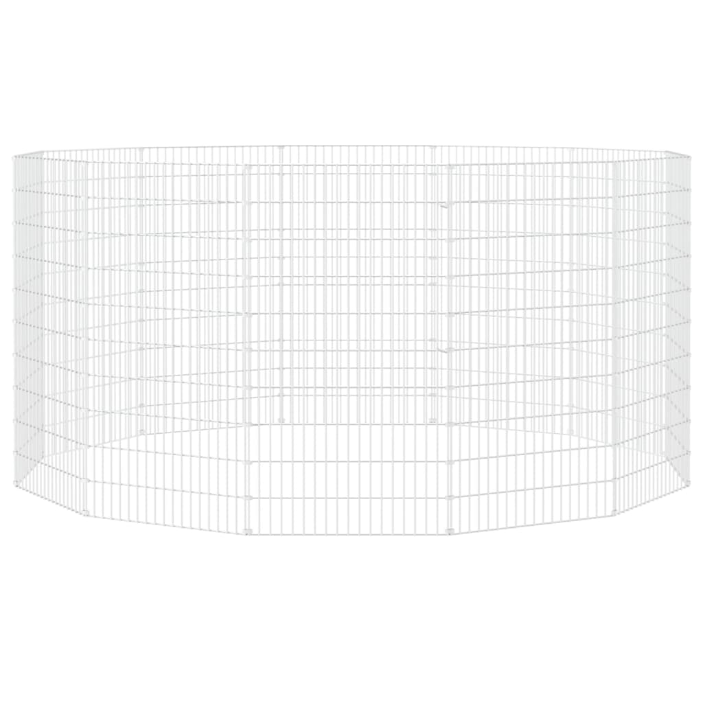 Cercado para animales de corral (12 paneles, 54 x 100 cm, hierro galvanizado)