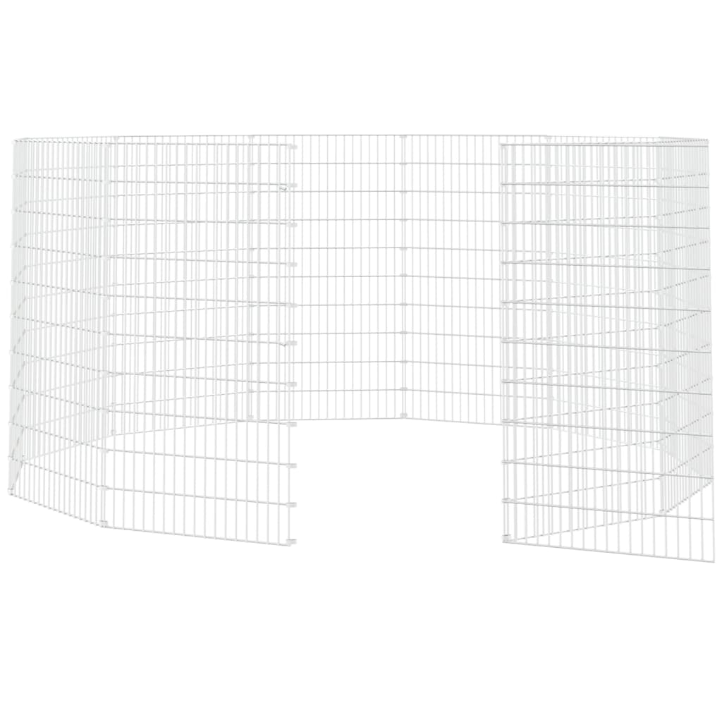 Cercado para animales de corral (12 paneles, 54 x 100 cm, hierro galvanizado)