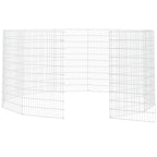 Cercado para animales de corral (12 paneles, 54 x 100 cm, hierro galvanizado)