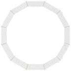 Cercado para animales de corral (12 paneles, 54 x 100 cm, hierro galvanizado)