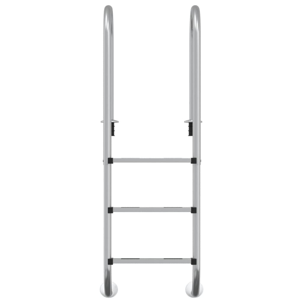 Escalera para piscina acero inoxidable 304 54x38x158 cm