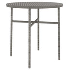 Juego de comedor jardín 3 piezas ratán sintético gris antracita