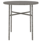 Juego de comedor jardín 3 piezas ratán sintético gris antracita