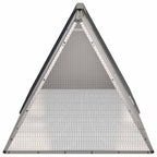 Jaula de conejos acero galvanizado antracita 201,5x80,5x71 cm
