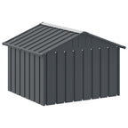 Casa de perro acero galvanizado antracita 116,5x103x81,5 cm