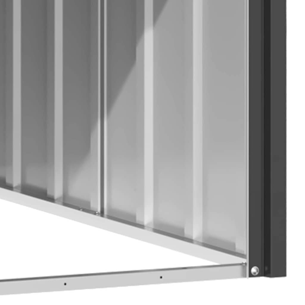 Casa de perro acero galvanizado antracita 116,5x103x81,5 cm