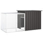 Jaula de gallinas acero galvanizado antracita 200x91x100 cm
