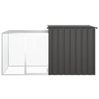 Jaula de gallinas acero galvanizado antracita 200x91x100 cm