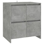 Aparadores 2 uds madera de ingeniería gris hormigón 70x41x75 cm