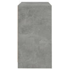 Aparadores 2 uds madera de ingeniería gris hormigón 70x41x75 cm