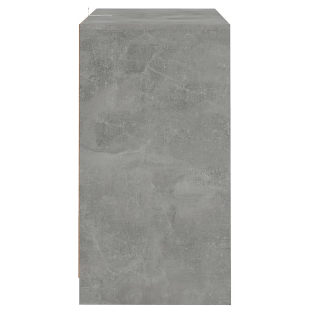 Aparadores 2 uds madera de ingeniería gris hormigón 70x41x75 cm